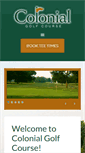 Mobile Screenshot of golfatcolonial.com